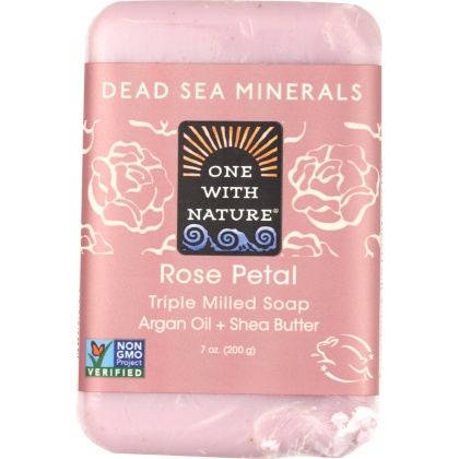 ONE WITH NATURE: Rose Petal Soap Bar, 7 oz