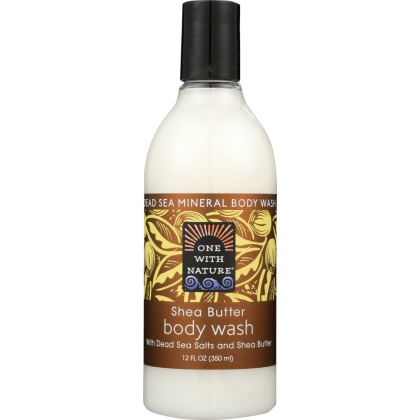 ONE WITH NATURE: Shea Butter Dead Sea Mineral Body Wash, 12 oz