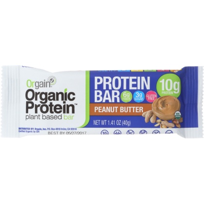 ORGAIN: Bar Protein Peanut Butter Organic, 1.4 oz