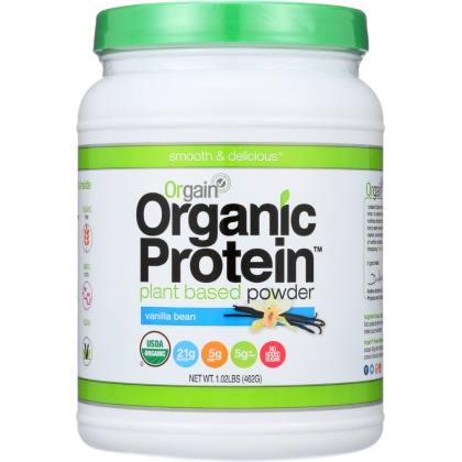 ORGAIN: Protein Powder Vanilla Bean, 1.02 lb