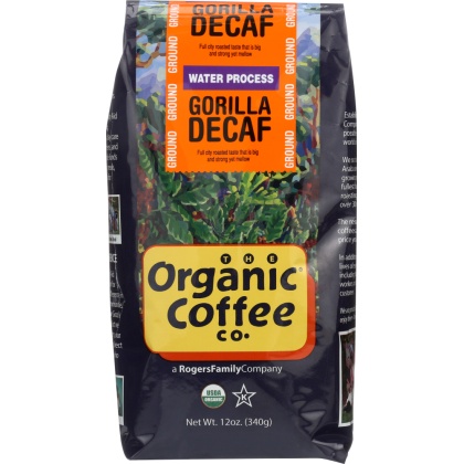 ORGANIC COFFEE CO.: Ground Coffee Gorilla Decaf, 12 oz