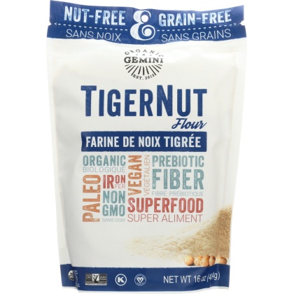 ORGANIC GEMINI: TigerNut Flour, 16 oz