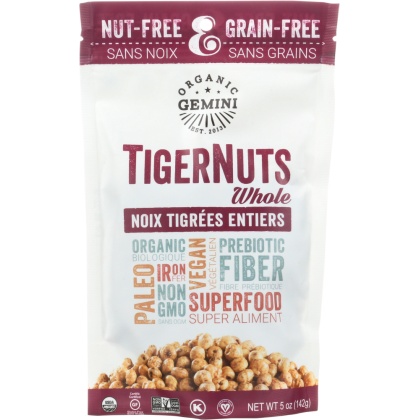 ORGANIC GEMINI: TigerNut Raw Snack, 5 oz