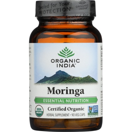 ORGANIC INDIA: Moringa Capsules, 90 Veggie Caps