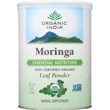 ORGANIC INDIA: Moringa Powder Herbal Supplement, 8 oz