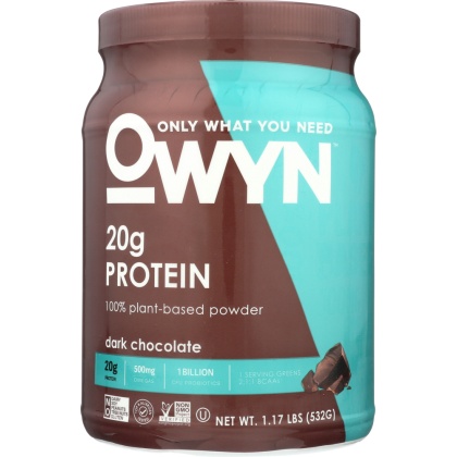 OWYN: Protein Powder Dark Chocolate, 1.2 lb