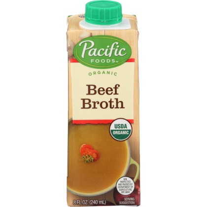 PACIFIC FOODS: Broth Beef Organic, 8 oz