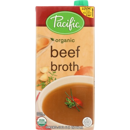 PACIFIC FOODS: Organic Broth Beef, 32 oz