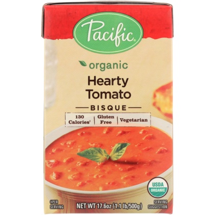 PACIFIC FOODS: Organic Hearty Tomato Bisque, 17.6 oz