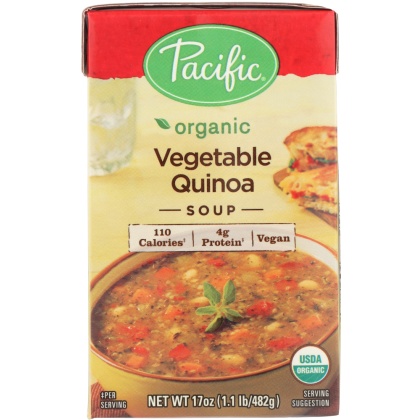 PACIFIC FOODS: Organic Soup Vegetable Quinoa, 17 oz