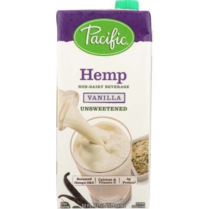 PACIFIC FOODS: Unsweetened Hemp Vanilla, 32 oz