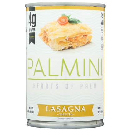 PALMINI: Hearts of Palm Lasagna Sheets, 14 oz