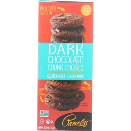 PAMELAS: Dark Chocolate Chunk Cookies, 5.29 oz