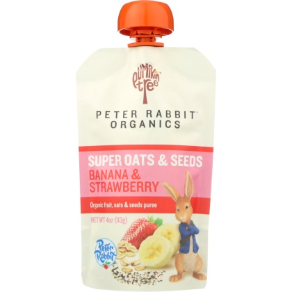 PETER RABBIT: Baby Food Banana Strawberry, 4 oz