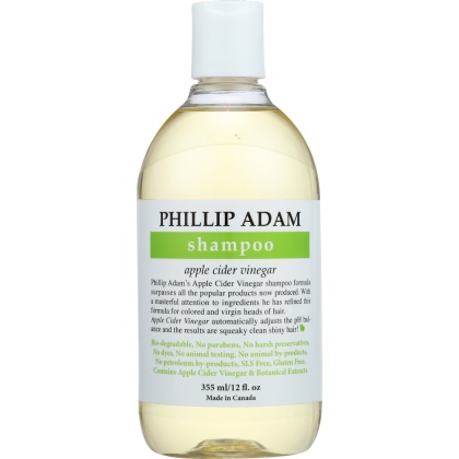 PHILLIP ADAM: Shampoo Apple Cider Vinegar, 12 oz