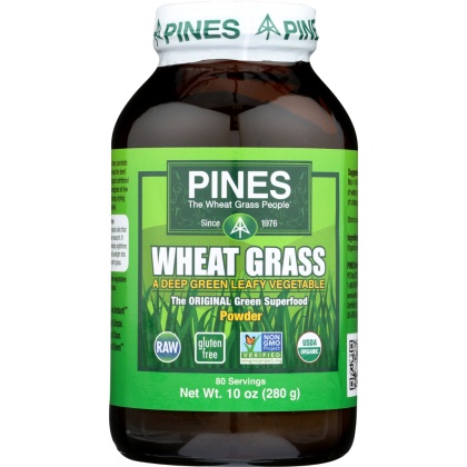 PINES WHEAT GRASS: Organic Wheat Grass Powder, 10 oz