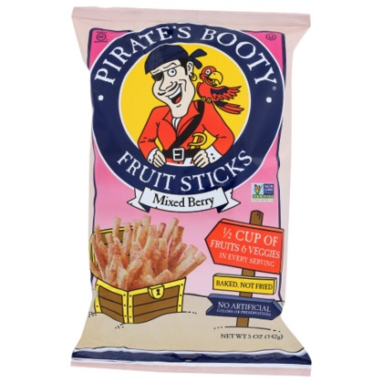 PIRATE\'S BOOTY: Mixed Berry Fruit Sticks, 5 oz