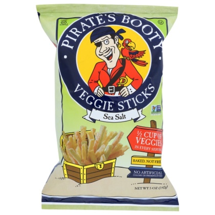 PIRATE\'S BOOTY: Sea Salt Veggie Sticks, 5 oz