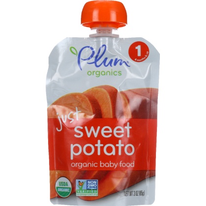 PLUM ORGANICS: Just Sweet Potato Baby Food, 3 oz