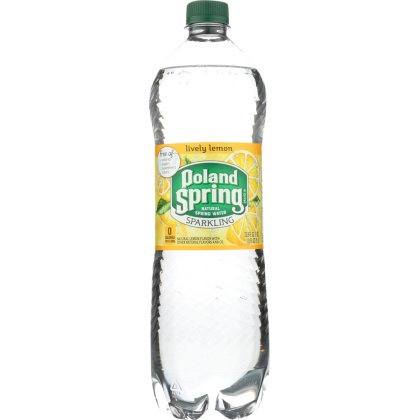 POLAND SPRINGS: Water Spring Sparkle, Lemon, 1 lt