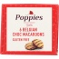 POPPIES: Chocolate Drizzled Gluten-Free Macaroons, 7.8 Oz