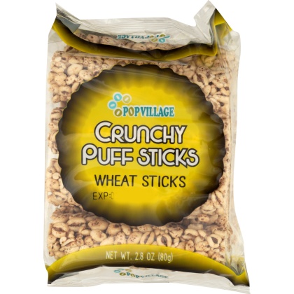 POPVILLAGE: Puff Sticks Wheat, 2.8 oz