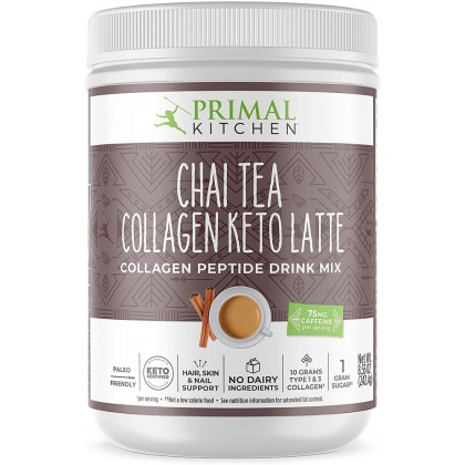 PRIMAL KITCHEN: Chai‌ ‌Tea‌ ‌Collagen‌ ‌Keto‌ ‌Latte‌ Drink Mix, 8.55 oz