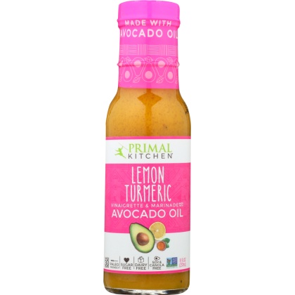 PRIMAL KITCHEN: Lemon Turmeric Vinaigrette & Marinade, 8 oz