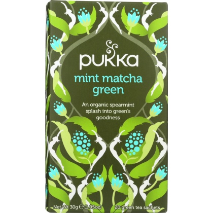 PUKKA HERBS: Mint Matcha Green, 20 ct