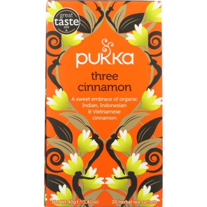 PUKKA HERBS: Three Cinnamon Herbal Tea, 20 bg