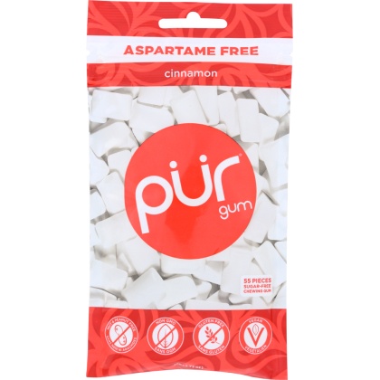 PUR: Gum Sugar-Free Cinnamon Chewing Gum, 2.82 oz