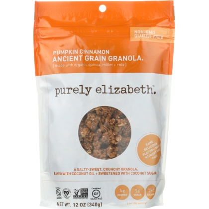 PURELY ELIZABETH: Pumpkin Fig Ancient Grain Granola, 12 oz