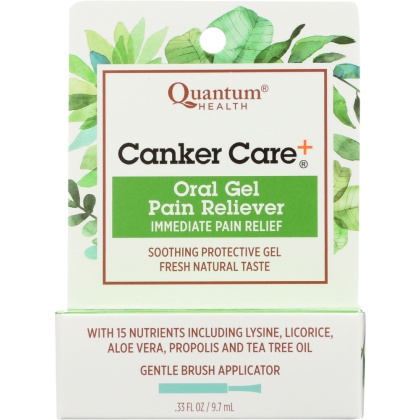 QUANTUM HEALTH: Canker Care+ Oral Gel, .33 oz