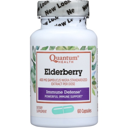 QUANTUM HEALTH: Elderberry Immune Defense Extract, 60 capsules