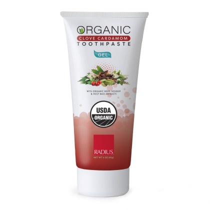 RADIUS: Organic Toothpaste Gel Clove Cardamom, 3 oz