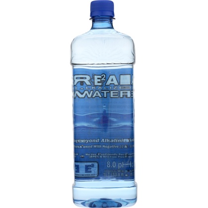 REAL WATER: Alkalized Water, 33.81 oz