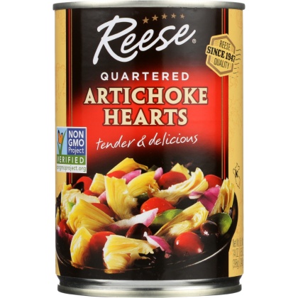 REESE: Quartered Artichoke Hearts, 14 oz