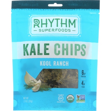 RHYTHM SUPERFOODS: Kale Chips Kool Ranch, 2 oz