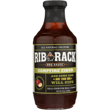 RIB RACK: Campfire Cider BBQ Sauce, 19 oz