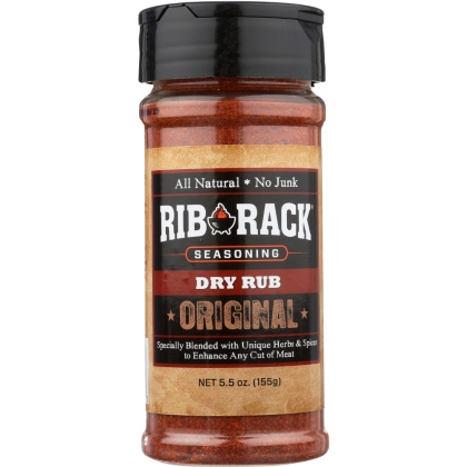 RIB RACK: Original Dry Rub Seasoning, 5.5 Oz