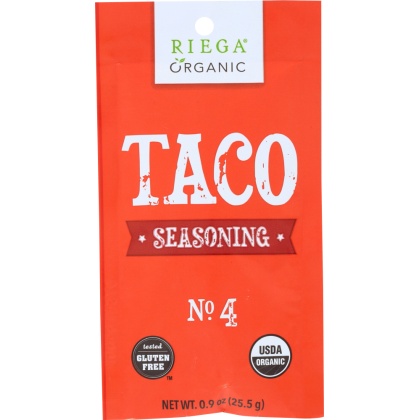 RIEGA FOODS: Organic Seasoning Taco, 0.9 oz