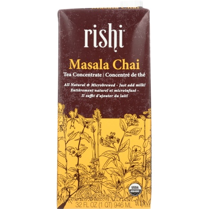 RISHI TEA: Masala Chai Tea Concentrate Beverage, 32 oz