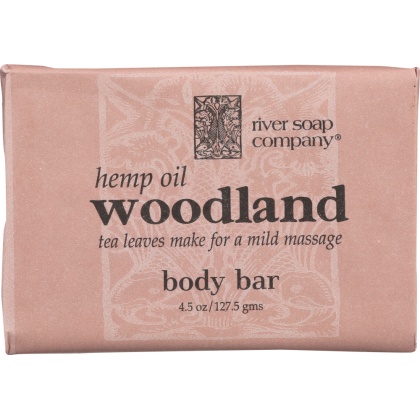 RIVER SOAP COMPANY: Hemp Oil Woodland Body Bar, 4.5 oz
