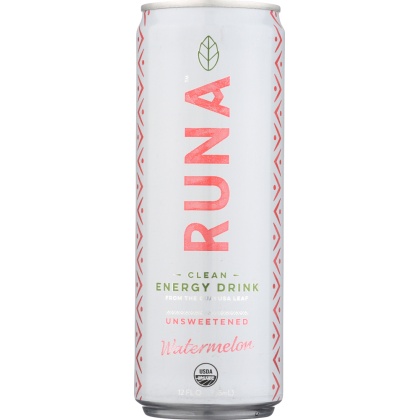 RUNA: Beverage Energy Guayusa Watermelon, 12 fo