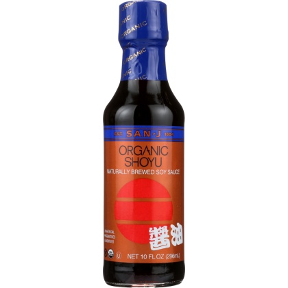 SAN-J: Organic Shoyu Naturally Brewed Soy Sauce, 10 oz