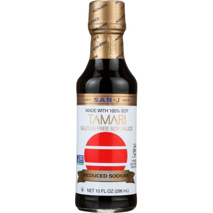 SAN-J: Reduced Sodium Tamari Soy Sauce, 10 Oz