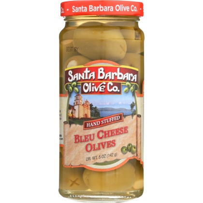 SANTA BARBARA: Olive Bleu Cheese Stuffed Olives, 5 oz