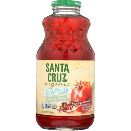 SANTA CRUZ: Fresca Agua Pomegranate Organic, 32 oz