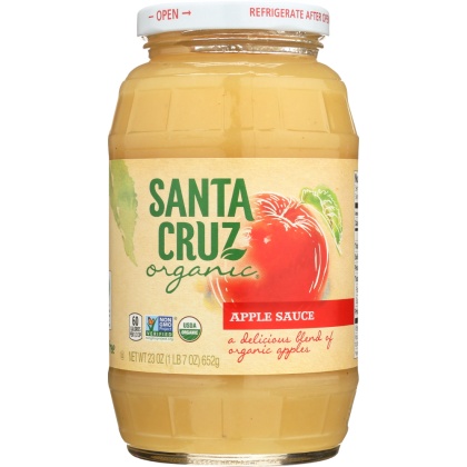 SANTA CRUZ: Organic Apple Sauce, 23 Oz