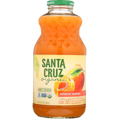 SANTA CRUZ: Organic Apricot Mango Juice, 32 oz